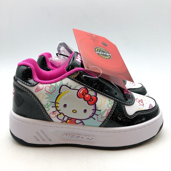 Heelys Girls Hello Kitty Kama Sneakers Youth 13 C EU 31 Black White Multi NIB - Picture 4 of 14